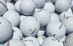 180 Wilson Range Practice golf balls white Grade D. Free Shipping!