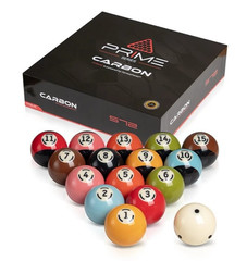 DYNASPHERES PRIME CARBON POOL BALL SET FACTORY SEALED REG SIZE NEW SHIPS FREE