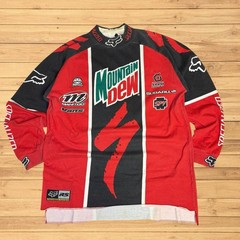 Vintage motocross Mountain Dew Racing Jersey long sleeve fox
