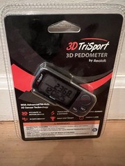 3D TriSport Walking 3D Padometer With Clip & Strap 30 Day Memory NEW IN BOX
