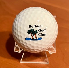 Vintage Bellair Golf Club Logo Golf Ball
