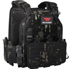 YAKEDA Tactical Vest for Men 1000D Nylon Quick Release Laser-Cutting Modular …