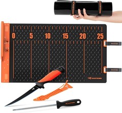 Fish Fillet Mat with Integrated Ruler Anti-slip Durable Easy to Clean Portable