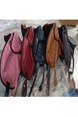 Treeless Pink Leather Horse Saddle Softy Western Trail Riding Saddle