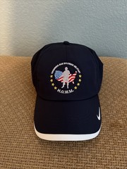 Nike HOWM Dri-Fit Swoosh Perforated Navy/White Adjustable Hat/Cap New With Tags
