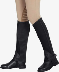 Tough 1 Equitare Black Large Breathable Mesh Half Chaps 63-60 New NIP