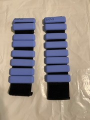 Bala Bangles Wrist Weights Blue 1 lb each for 2 lbs total