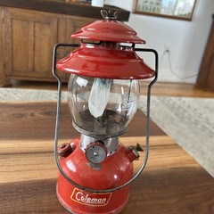 Vintage Coleman No. 200A Red 10/59 New Globe And Single Mantle