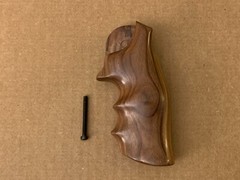 Hogue Pau Ferro Finger Groove Grips for DAN WESSON, LARGE FRAME Revolver