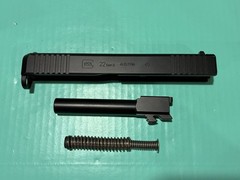 USED OEM GLOCK 22 GEN 5 COMPLETE SLIDE BARREL RECOIL SPRING FRONT SERRATIONS .40