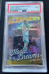 2020-21 Contenders Optic LaMelo Ball Hoop Dreams RC GOLD /10 PSA 9 None Higher