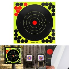 50/100 Pack 8″ Shooting Targets – Reactive Splatter Paper for Rifle/Gun Practice