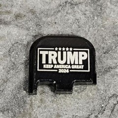 Rear Slide Cover Plate Fits All Glock, TRUMP 2024 KEEP AMERICA