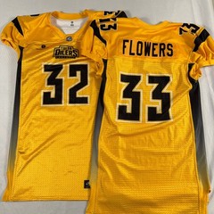 IFL Tulsa Oilers Football Player Issued Jerseys Shaw Flowers XL Men 2pk