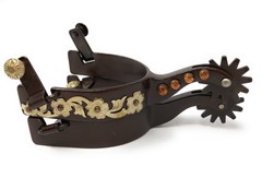 AJ Tack Men’s Floral Engraved Spurs