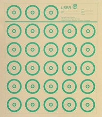 USBR – United States Bench Rest Target 50 Yard Tagboard (100) 14″x16″ SHIPS FREE
