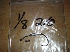 25qty 1/8oz Weighted Hooks With Hitching Posts Sizes 2/0 – 6/0 Your Choice