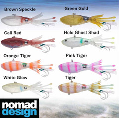 Nomad Design Squidtrex 220 190 170 Squid Jig/Vibe Lure – All Sizes