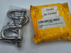 SHENGHUISS Bow Anchor D Shackle Stainless Steel 316 Stainless Steel 3/8″ (QTY 4)