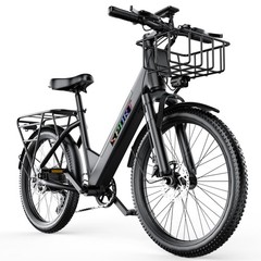 26in Electric Bike for Adult 1500W 30MPH 65 Miles 7 Speed City Commuting E-bike