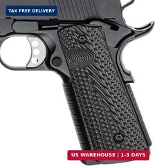 Cool Hand 1911 G10 Grips, Full Size (Government/Commander), Black Screws Include