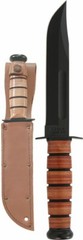 Ka-Bar Single Mark Ka-Bar Fixed 1095 7″ Blade Leather Handle and Sheath 1320