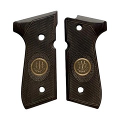 Beretta 92FS 96 92F Full Size Premium Rosewood Pistol Grips Set Medallion Screws