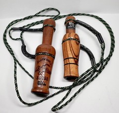 Black Duck Brand Goose Call & Faulk’s C-100 Duck Call Both with Double Lanyards