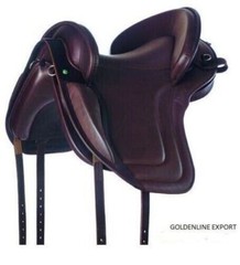 Spanish Treeless Saddle on DD leather With Cow Softy Size 14″ to 18″ inches