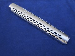 Federal Ordnance Mini-14 Ventilated Steel Handguard – Satin Nickel Chrome