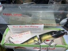 Creek Chub 6 1/4” Jointed Pikie Lure In Original Box With Foil Sticker & Papers