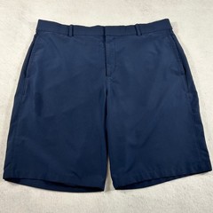 Nike Dri-FIT Golf Shorts Mens 36 Navy Stretch Performance Flat Front Athletic