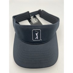 PGA Tour Airflux Black Golf Visor Adjustable Performance Sun Hat NWT