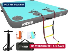 AWSUM Inflatable Floating Dock Air Dock Platform Floating Island Raft with None-