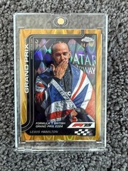 Lewis Hamilton 2025 Topps Chrome Formula 1 F1 Gold Refractor /50 GP Winner