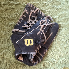 Wilson A730 12″ Leather Baseball Glove RHT ECCO Black/Tan Lace-Up