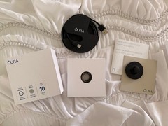 Oura Ring Gen3 Size 10 with Charger Original Box Silver Pre-Owned