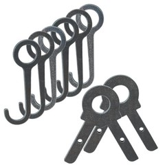 AR500 Steel Target Stand Kit with Hanging Hooks for one inch steel pipes