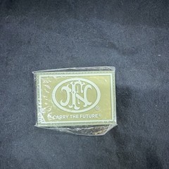 FN Tactical Patch PVC Olive White Easy to Apply Militaria Visible Logo