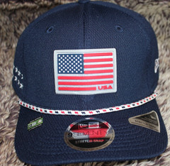 Ryder Cup Team USA Saturday 9SEVENTY 970 Snapback Rope Hat Men’s Red White Blue