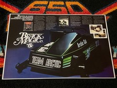 🏁 ‘78 ARCTIC CAT SNO-PRO RACE Snowmobile Poster vintage sled Black Magic ⚫️🟢