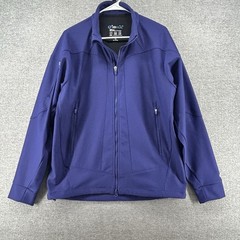 Ibkul Magic Shield Full Zip Golf Jacket Men Size Medium Purple Blue
