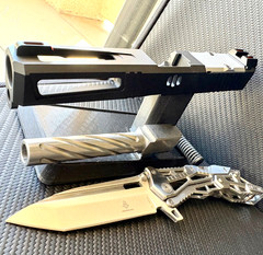 Complete Slide For Glock 17 Gen 3 RMR Cut FiberOptic Sights G17 Upper FREE KNIFE