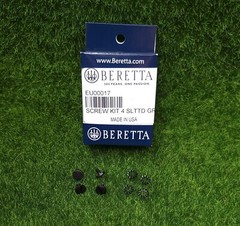 Beretta 92 and 80 Series Screw Kit, 4 Slotted Grip Screws, 4 Washers – EU00017