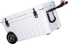 Seavilis 50QT Portable Heavy Duty Wheeled with S.S Handle Roto Molded ice Cooler