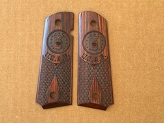 Altamont Checkered Rosewood Grips w/ US Air Force Engraving for COLT 1911 GOV’T