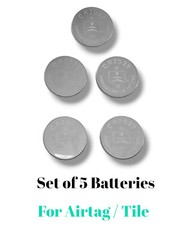 For Apple AirTag/Tile/SmartTag2/Car Keys. – 5-Pack Lithium Replacement Batteries