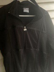 Large Slazenger Lightweight Golf Zip Black Jacket 100% Polyester
