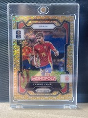 Panini 2026 Monopoly Prizm FIFA World Cup Lamine Yamal Gold Shimmer 048/500.