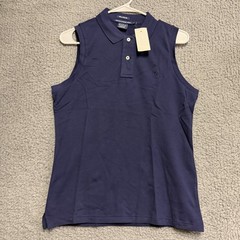 Ralph Lauren Golf Women’s Sleeveless Polo Shirt Classic Fit Navy Blue Size M NWT